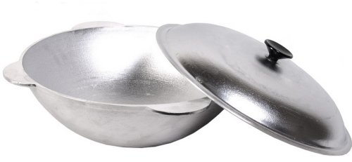 Казан татарский с крышкой Силумин 4 л БКТД04к