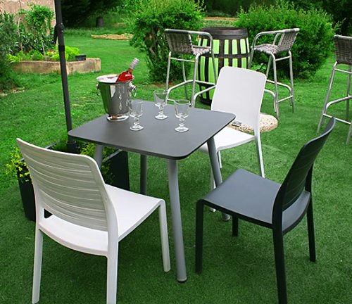 Стул пластиковый Evolutif Charlotte Deco Chair серый