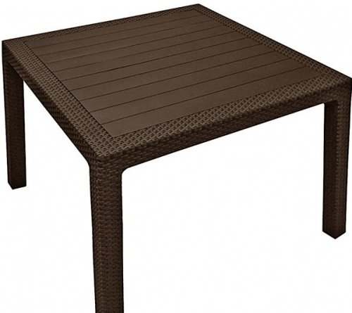 Стол пластиковий Keter Melody Quartet коричневый