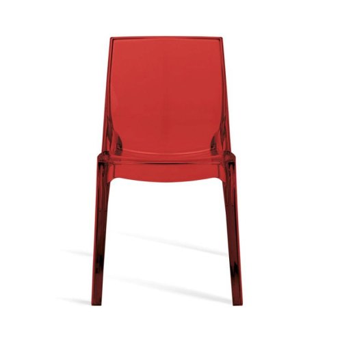 Стул Grand Soleil FEMME FATALE transparente rosso rubino