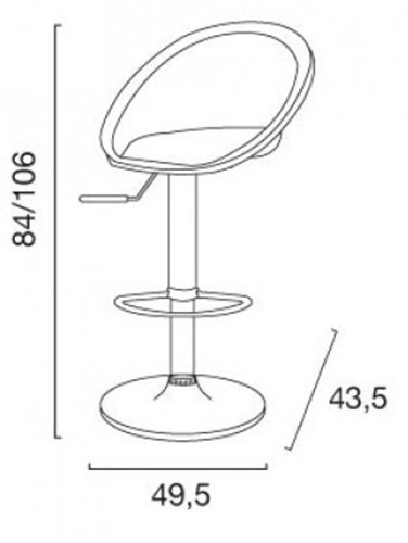 Стул Grand Soleil SPHERE transparente fume scuro
