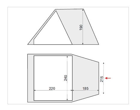 Чотиримісний намет Terra Incognita Camp 4 пісочний