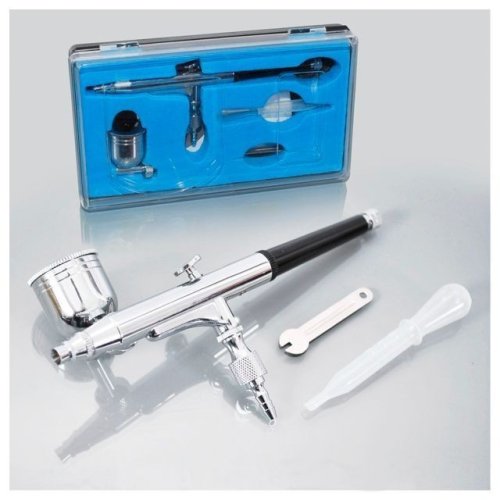 Мини аэрограф с набором аксессуаров INTERTOOL PT-1504