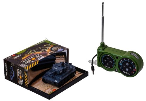 Танк микро Great Wall Toys р/у 1:72 Tiger со звуком (серый)