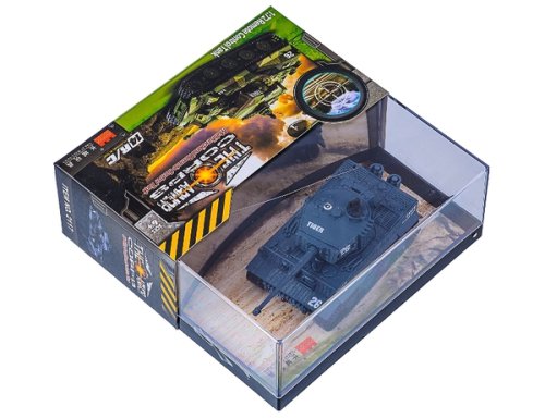 Танк микро Great Wall Toys р/у 1:72 Tiger со звуком (серый)
