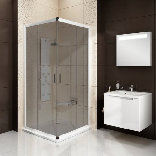 Душова кабіна Ravak BLRV 2-80 satin (Transparent)
