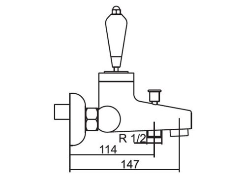 Змішувач для ванни Venezia Diamonod Gold 5010201