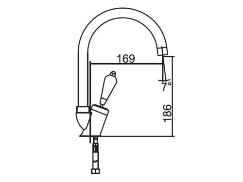 Смеситель для кухни Venezia Diamonod Gold 5010202