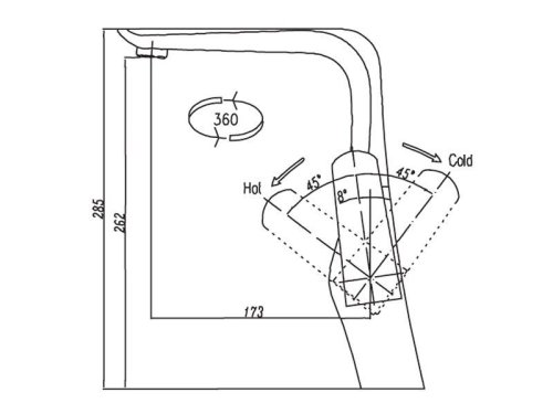Смеситель для кухни Venezia Skyline 5010402