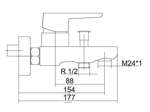 Смеситель для ванной Venezia Kapadokya 5010901-07