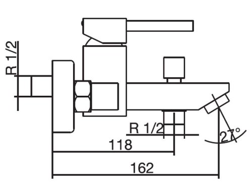 Змішувач для ванни Venezia Relax 5011301
