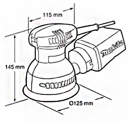 Эксцентриковая шлифмашина MAKITA BO5030