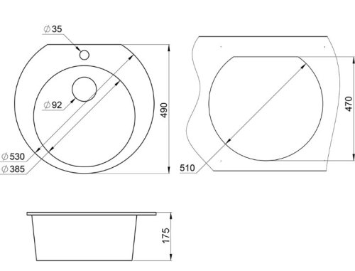 Кухонна мийка Minola MRG 1050-53 Пірит