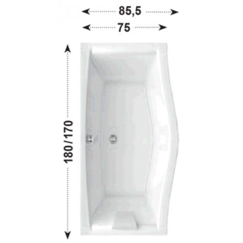 Ванна RAVAK Magnolia 1,7х0,75