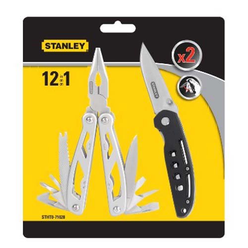 Мультитул STANLEY Multitool 12 в 1 + складной карманный нож