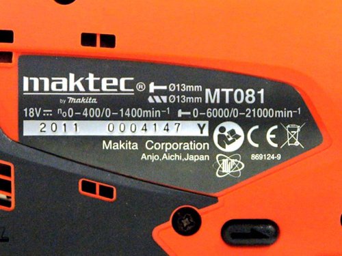 Шуруповерт ударный аккумуляторный MAKTEC MT081E